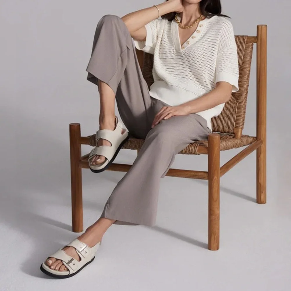 Varley NEW Corte Strap Sandals in Birch Size 37 | US 7 - Picture 2 of 16